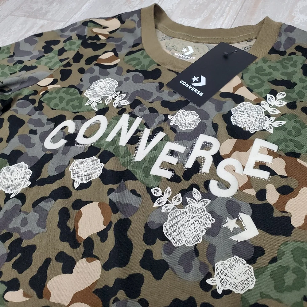 Converse Camo Floral Womens Tee